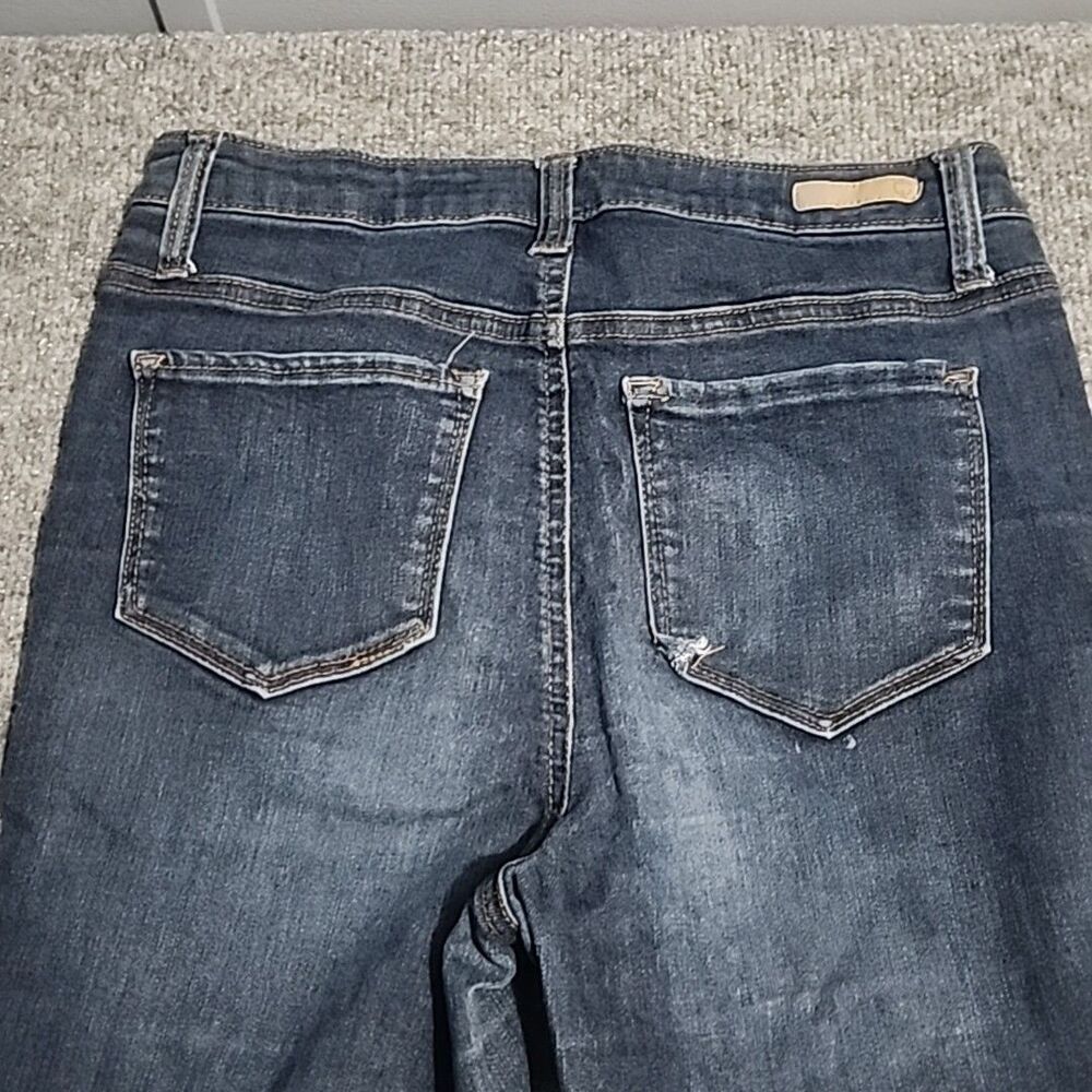 True Craft Denim Jeans Womens Juniors 7 Blue High Rise Skinny Stretch - Picture 2 of 15